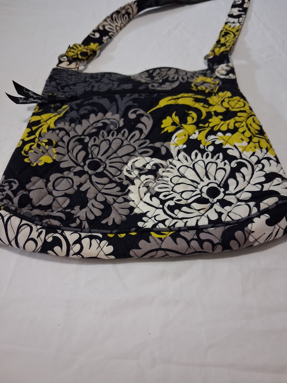 Vera Bradley Floral Crossbody Bag - Black & Yellow - Picture 6 of 12